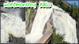 Montmorency falls  Scenic waterfalls  Suspension bridge  small hiking  Quebec City  Canada [upl. by Nila]