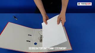 Segregator a4 75mm czerwony [upl. by Aissat865]