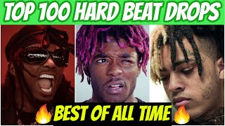 TOP 100 HARDEST Beat Drops in HipHop Of All Time [upl. by Lilian]