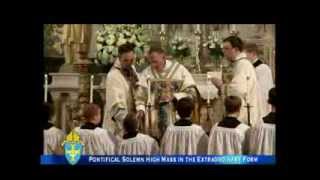 Pontifical Solemn High Mass in the Extraordinary Form  w Bishop David M OConnell CM [upl. by Anglim]