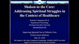 ReligiousSpiritual RS Struggle Kenneth Pargament PhD [upl. by Skill]