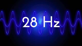 28 Hz clean sine wave BASS TEST TONE frequency [upl. by Kassity]