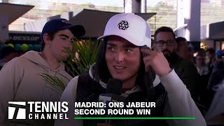 Ons Jabeur talks friendship with Paula Badosa and Aryna Sabalenka  Madrid Second Round 2024 [upl. by Gelb]