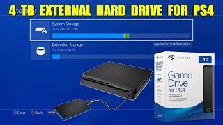 PS4 External Hard Drive 4T HD And How It Works [upl. by Nagap523]