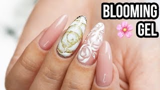 Easy Rose Nails Using BLOOMING GEL [upl. by Heidy]