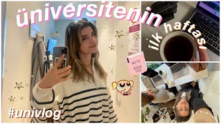 ÜNİVERSİTENİN İLK HAFTASI  univlog [upl. by Inaj]