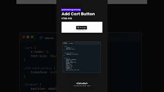 add cart button htmlcss html css button hover zaicode programming coding cart shorts [upl. by Nek149]