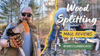 Wood Splitting amp Maul Reviews Demos amp Our Favorite Brands [upl. by Ardnalahs]