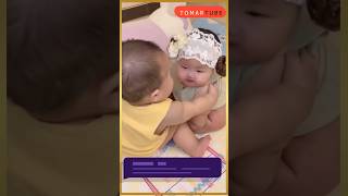 Baby Bathing amp Playing With Siblings Babyvideos cutebabies babyshorts [upl. by Yna]