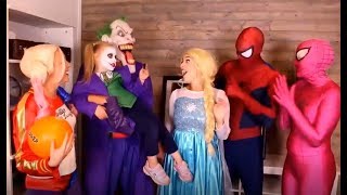 Frozen Elsa amp Spiderman child joker and funny jokes [upl. by Det]