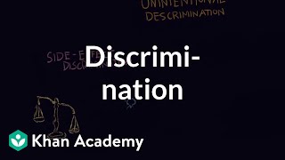 Discrimination individual vs institutional  Individuals and Society  MCAT  Khan Academy [upl. by Mit]