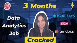 How I cracked Data Analyst Job Barclays in just 3 months  FREE Resources [upl. by Aicenod]