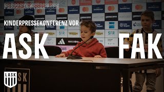 Kinderpressekonferenz vor LASK  FK Austria Wien [upl. by Inad]