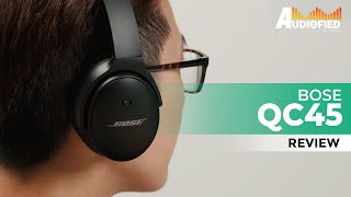 Bose QC45 Review Are These Most COMFORTABLE ANC Headphones [upl. by Sothena]