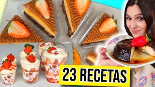 23 POSTRES para VENDER y GANAR DINERO DESMINTIENDO TRUCOS de COCINA  Caro Trippar [upl. by Antoinette]