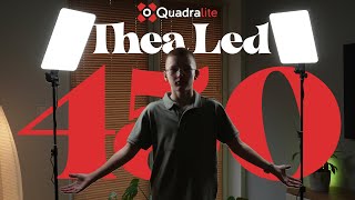 QUADRALITE THEA LED 450  idealne oświetlenie dla youtubera i filmowca [upl. by Ekrub]