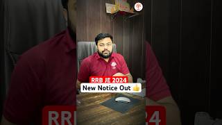 RRB JE 2024  Application Status Notification Out  Railway New Update By Satyam Sir MD Classes [upl. by Pega]