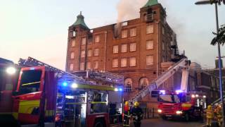 Fire at University Arms Hotel [upl. by Nellahs]