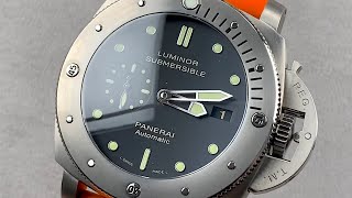 Panerai Luminor 1950 Submersible 3 Days PAM 305 Panerai Watch Review [upl. by Gilder]