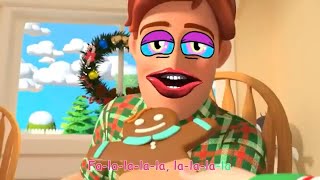 Deck The Halls Christmas Song In CoCoMelon Hiccuping Version [upl. by Kcirddes130]