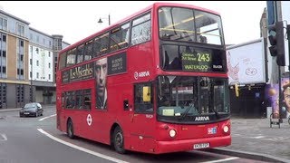 London Buses Route 243 at Old Street Roundabout amp Station [upl. by Lilybelle406]