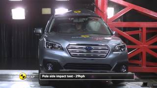 Euro NCAP Crash Test of Subaru Outback 2014 [upl. by Isayg]