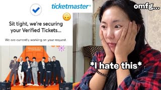 Korean Girl Buying BTS tickets PTD On Stage LA AND DYING vlog [upl. by Keavy]