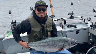 WESTPORT WA SALMON FISHING JULY 2023 CAUGHT A 213LBS CHINOOK [upl. by Noryv]