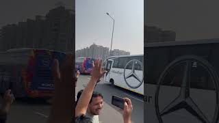 Indian cricket team convoy in Ahmedabad CWC 2023  IND vs AUS Final  Ahmedabad [upl. by Thornton]