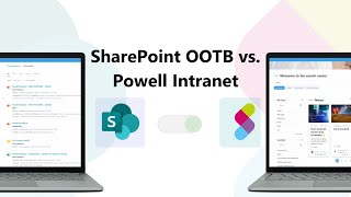 SharePoint OOTB vs Powell Intranet [upl. by Neelyk]