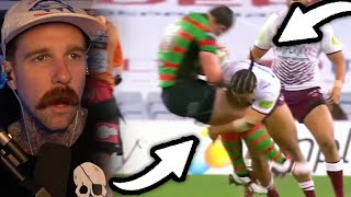 Biggest Hits in Rugby League History  RichoPOV Reacts [upl. by Alvar]