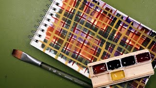 WATERCOLOR THERAPY Painting with Fingers and a Big Brush [upl. by Ennoira363]