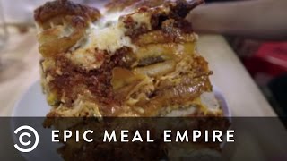 Cheese Burger Lasagna  Epic Meal Empire [upl. by Robet]