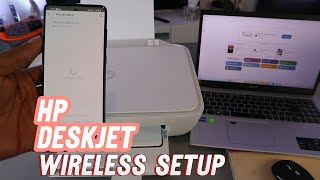 How To Do WiFi SetUp of HP Deskjet 2800 2700 3700 Series AllInOne Printer [upl. by Valenta]