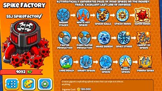 this 130000 spike factory upgrade should be illegal Bloons TD Battles 2 [upl. by Bernadina307]