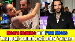 Maura Higgins and Pete Wicks were spotted getting cozy with each other at a drunken celebrity party [upl. by Melita]