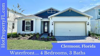 New Waterfront Home Tour  Clermont  Orlando FL  4 bedrooms 2 Baths Gated Community  Pulte [upl. by Theresa46]