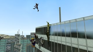 Throwing FNaF 3 off of a building [upl. by Amitie]