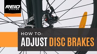 HOW TO Adjust Disc Brakes [upl. by Ball]