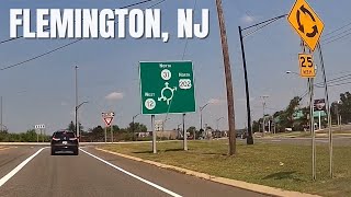 4 NJ 31  US 202 Driving from Raritan to Flemington Circle  SPLIT SCREEN  4K [upl. by Aitetel20]