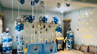 baby shower decoration ideas at home [upl. by Vod]