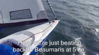 Magnum 21 trimaran  Beaumaris sailing demo [upl. by Haggai415]