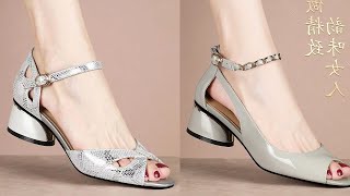 High heels sandals collection  Best sandals for women  Latest beautiful women in high heel sandals [upl. by Aicilat523]