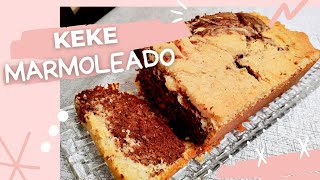 RECETA DE KEKE MARMOLEADO  Te enseño a preparar paso a paso 😉 [upl. by Eelyac]