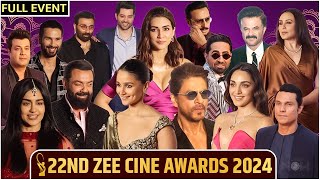 ZEE Cine Awards 2024 Full Event UNCUT  Shah Rukh Bobby Kartik Alia Kiara Rani Shahid amp More [upl. by Aremaj]