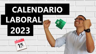 Calendario laboral 2023 en Excel [upl. by Elamaj]