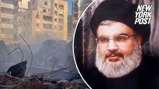 Hezbollah chief Hassan Nasrallah ‘suffocated in agony’ from toxic fumes inside bunker report [upl. by Nosoj]