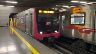 Metro De Santiago  Par de NS16 en Bellas Artes [upl. by Susann]