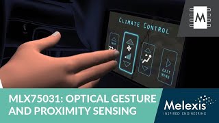 Optical Sensors Proximity Gesture Sensing and Driver Monitoring MLX75031 [upl. by Jan]