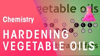 Hardening Vegetable Oils Through Hydrogenation  Organic Chemistry  Chemistry  FuseSchool [upl. by Lozano660]